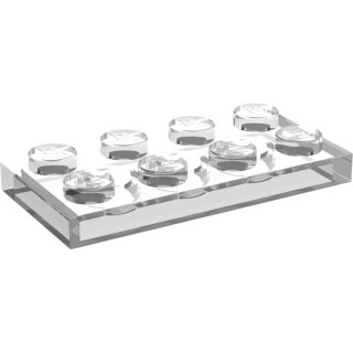 Lego destička 2x4, průhledná čirá (4130382, 4541739)